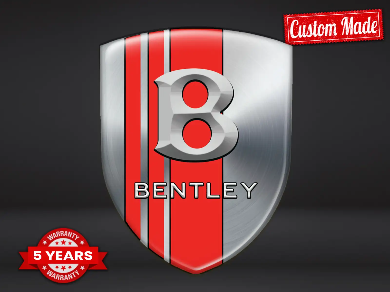 Bentley Harz Domes Aufkleber Exklusives Design Edle Badges